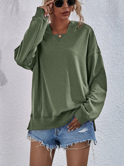 Cheky - Women's Hoodie Sweatshirt Sports Casual Candy Color Long Sleeve Tops Clothes