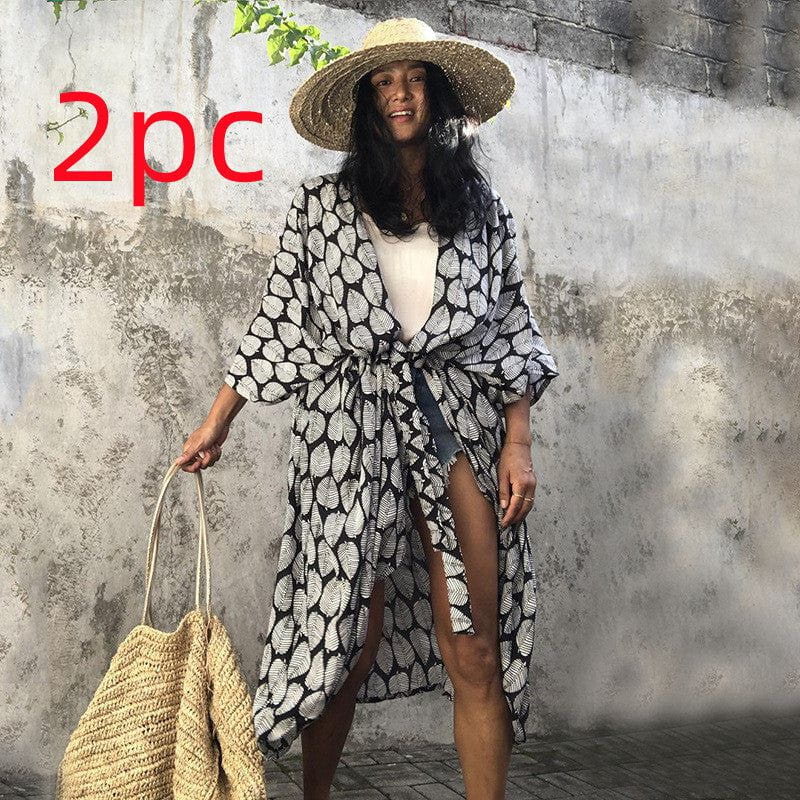 Cheky - Polyester Ladies Sun Protection Resort Beach Dress Cover Up