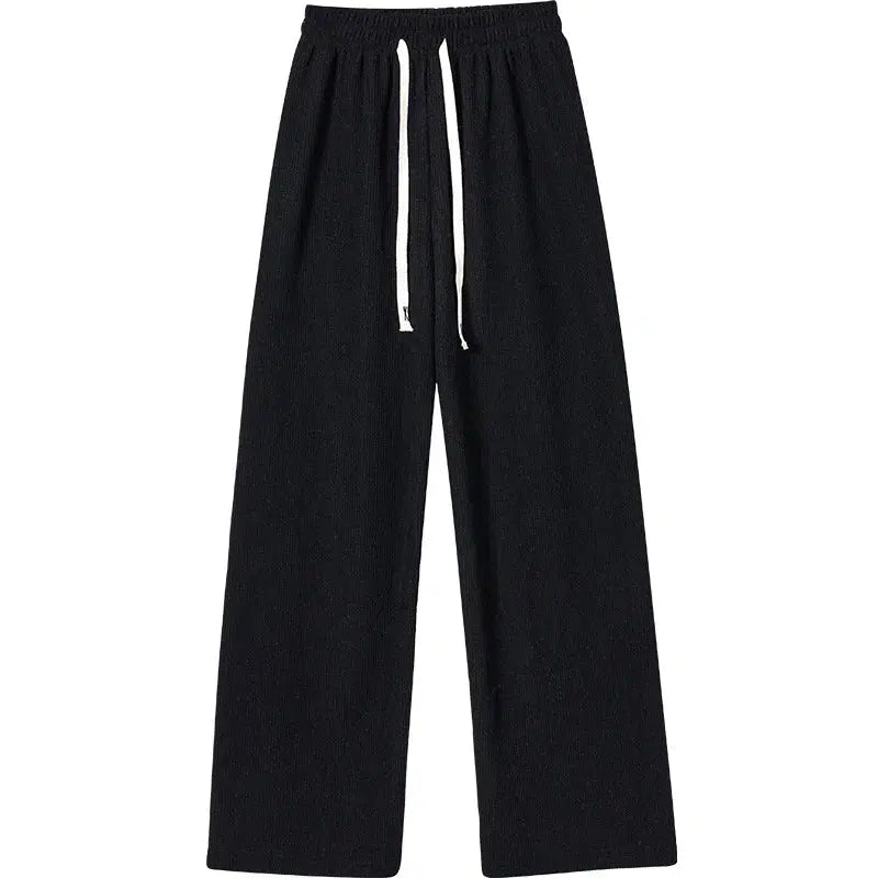 Cheky - Women Long Pants Spring Autumn Women Elastic Waist Stright Long Wide leg pants 2023 Casual Female Long Pants Trousers