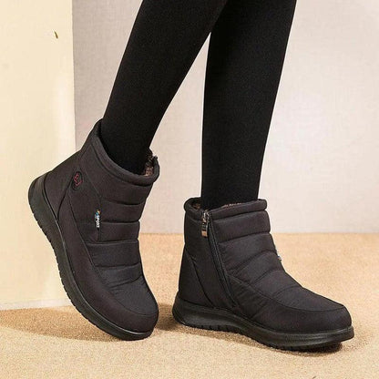 Cheky - Ankle Boots For Women Non-slip Waterproof Snow Boots Flat