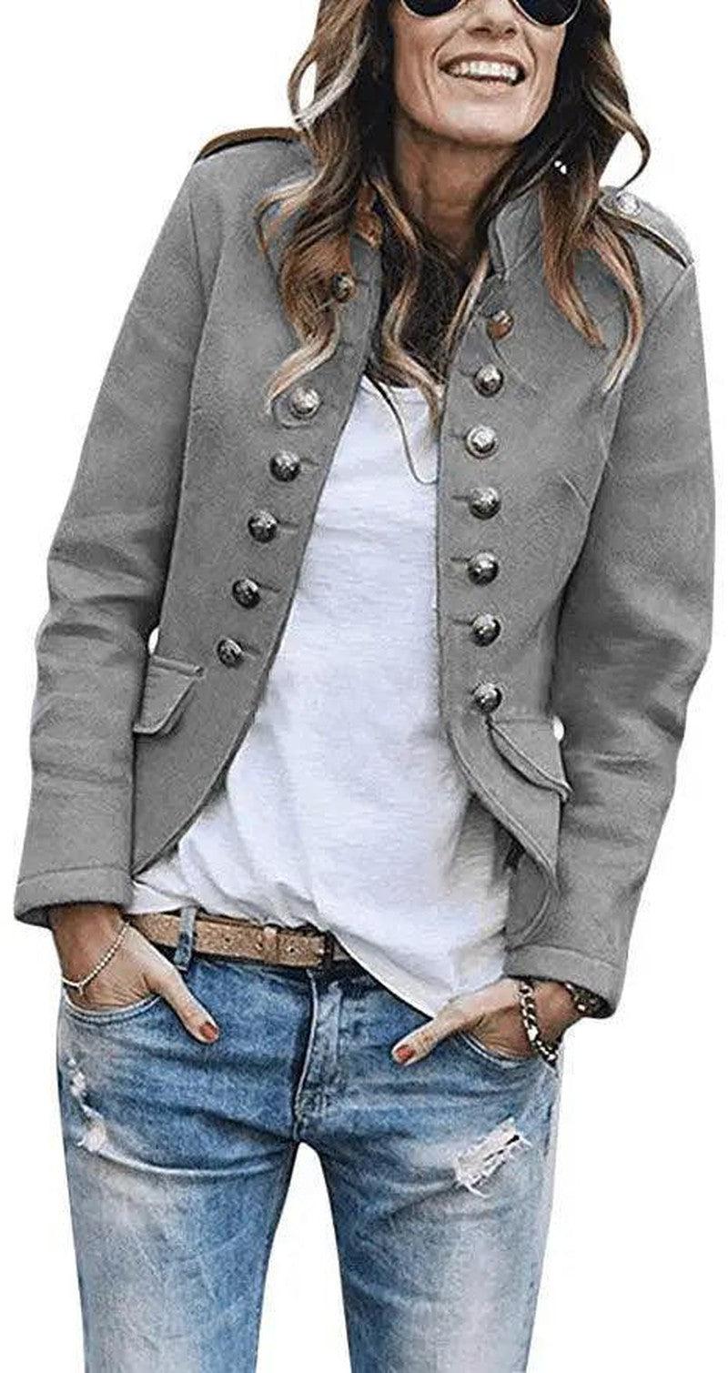 Cheky - Autumn and winter fashion button blazer