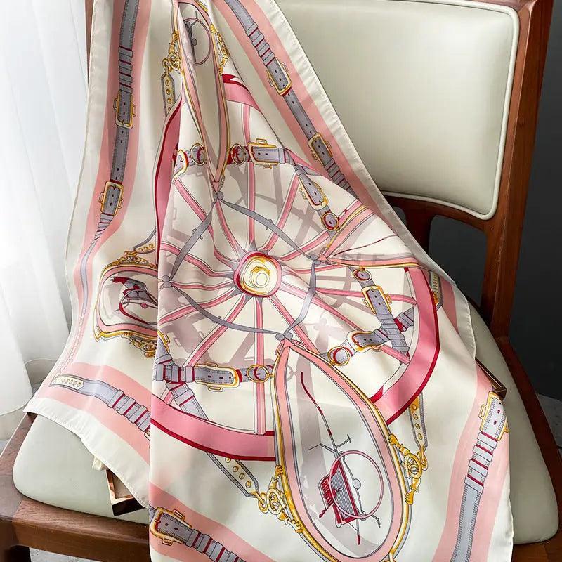 Cheky - Fashion Pattern Silk Scarf Spring And Autum