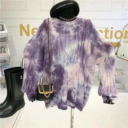 Cheky - High street retro tie-dye sweater women