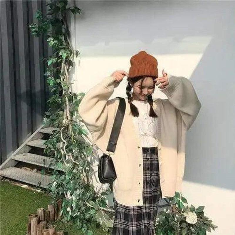 Cheky - Loose knitted sweater coat