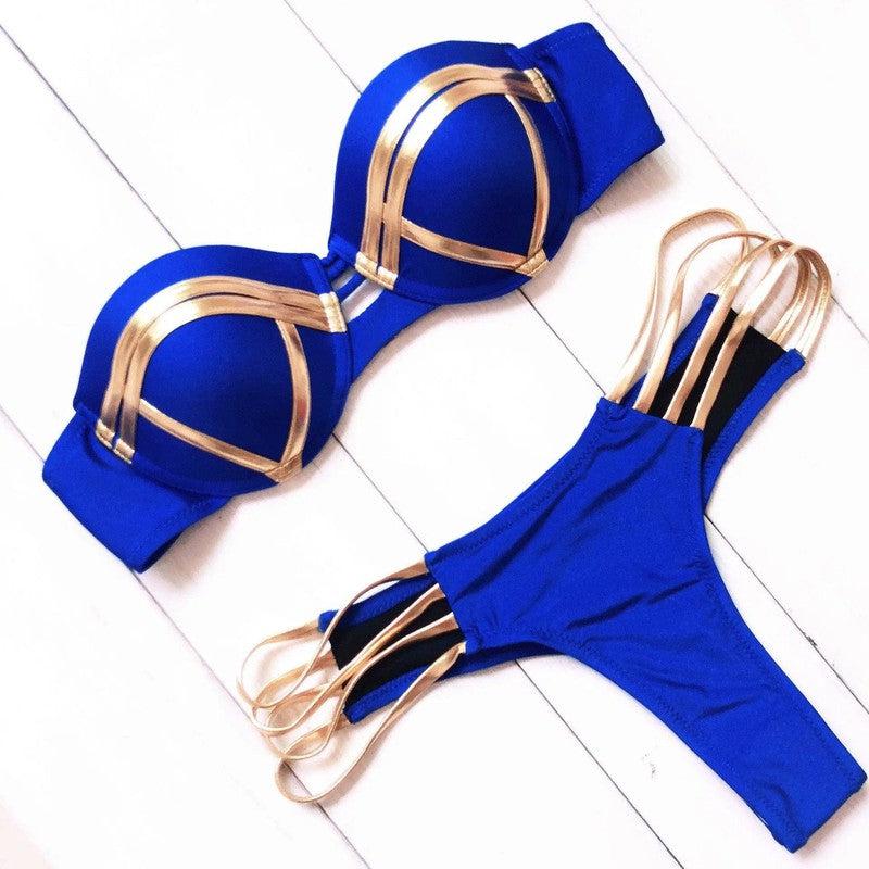 Cheky - Strappy Elegance Bikini Set