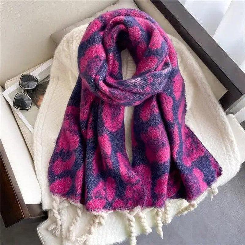 Cheky - Winter Scarf Women Cashmere Warm Pashmina Solid Female Scarv