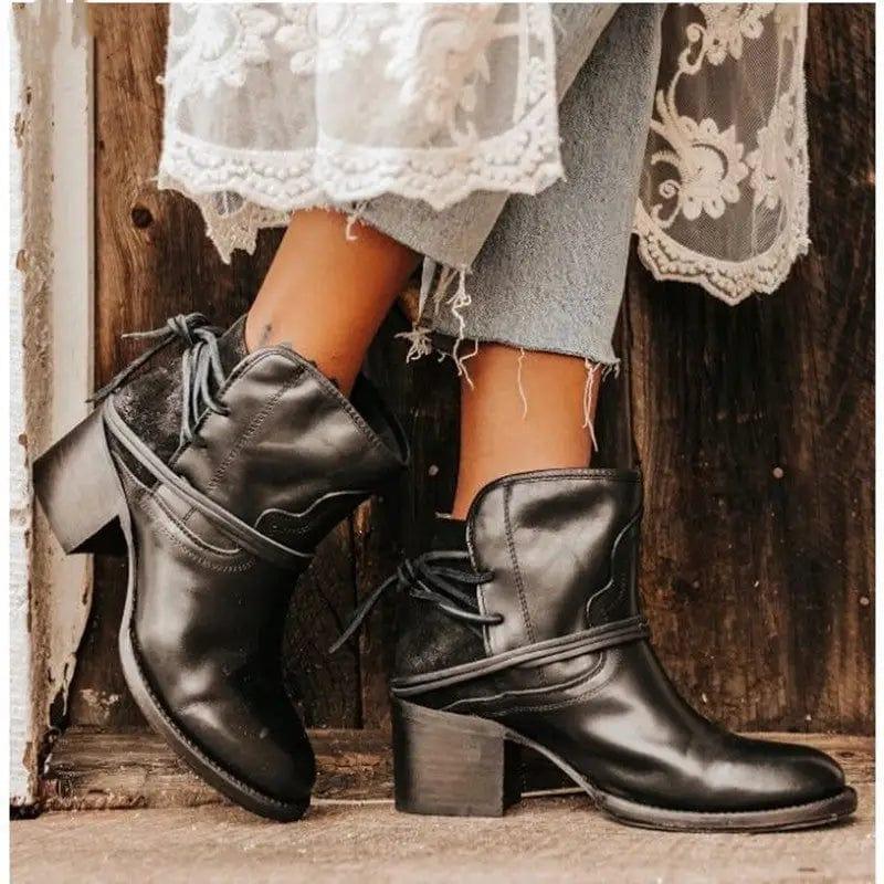 Cheky - Women's Fashion Shoes Boots Winter PU Leather